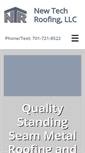 Mobile Screenshot of newtechroofingllc.com