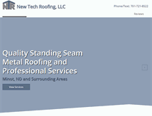 Tablet Screenshot of newtechroofingllc.com